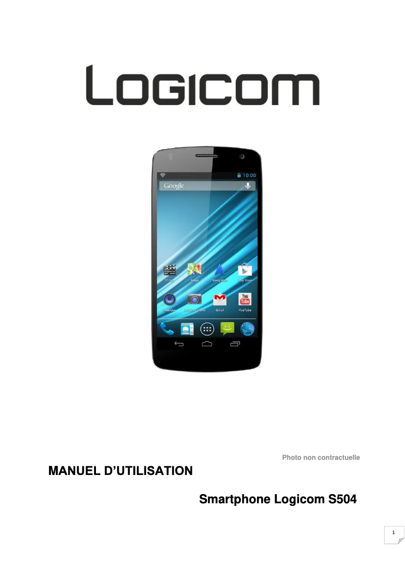 First page image of the manual for S504