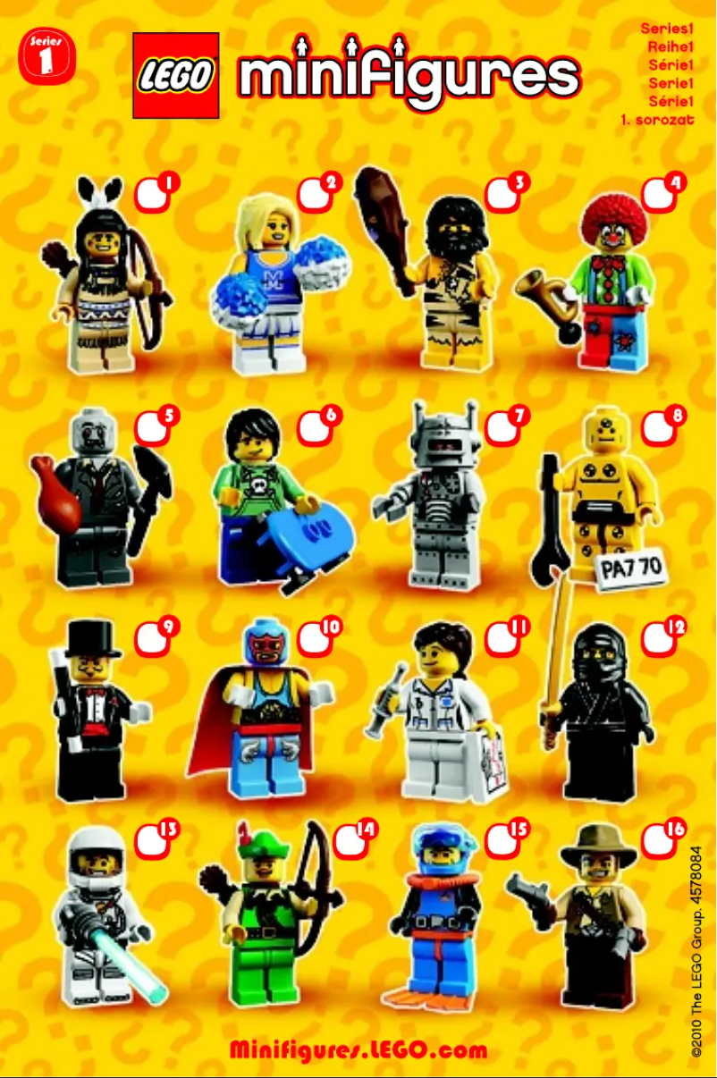 Page 1 of the manual User Manual Lego ® Minifigures