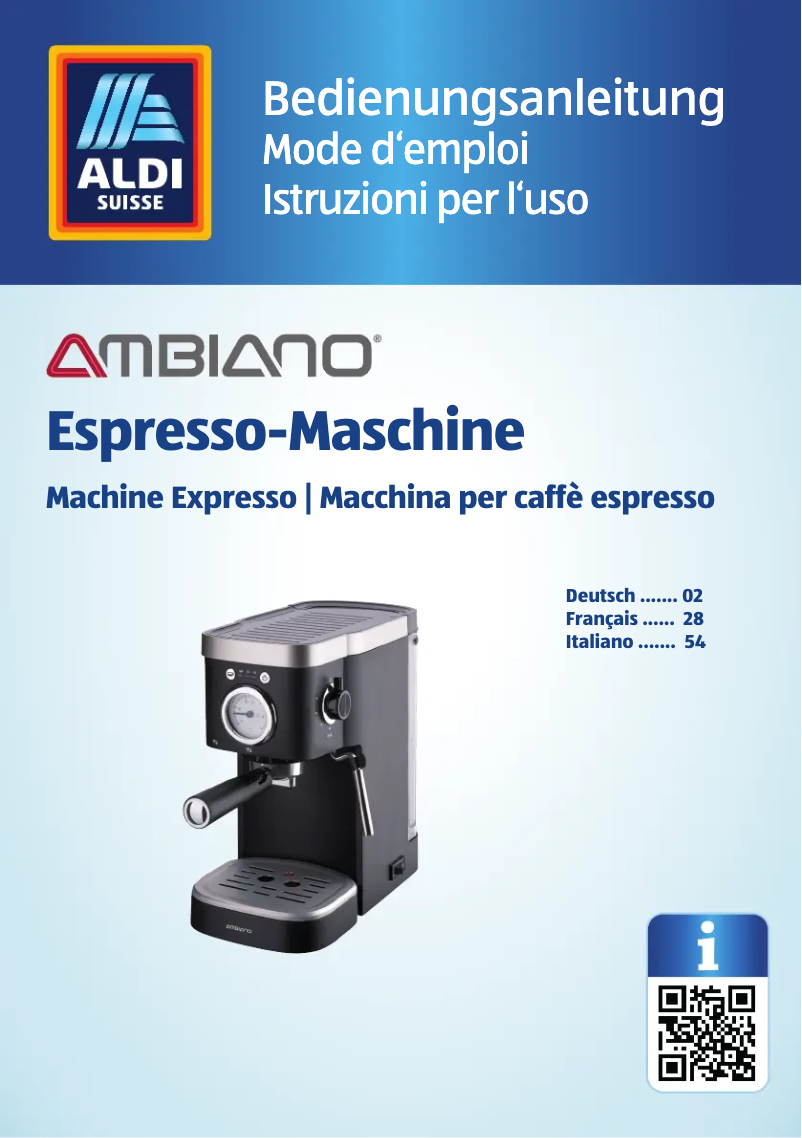 Page 1 of the manual User Manual Ambiano GT-EM-02-CH