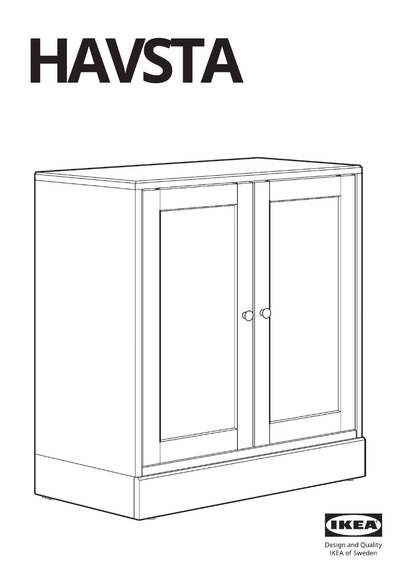Page 1 of the manual User Manual Ikea HAVSTA 505.596.46