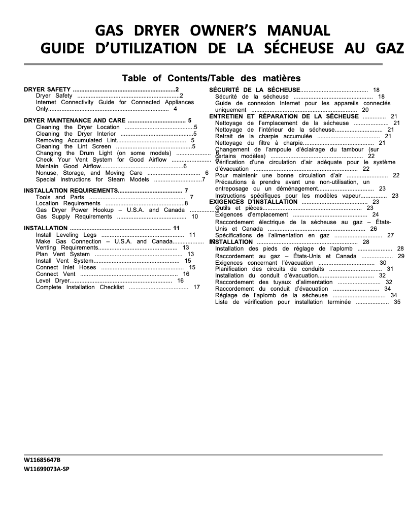 Page 1 of the manual User Manual Maytag MGD7020RF