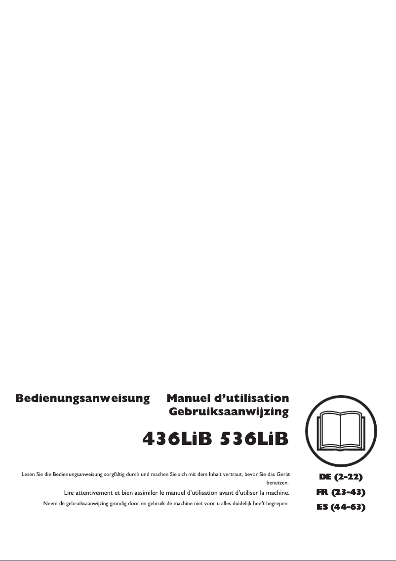 Page 1 of the manual User Manual Husqvarna 436LiB