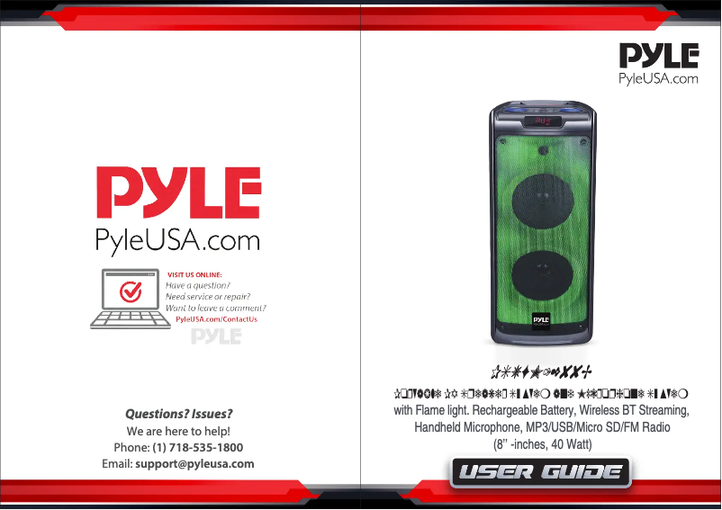 Page 1 of the manual User Manual Pyle PSUFM1288B