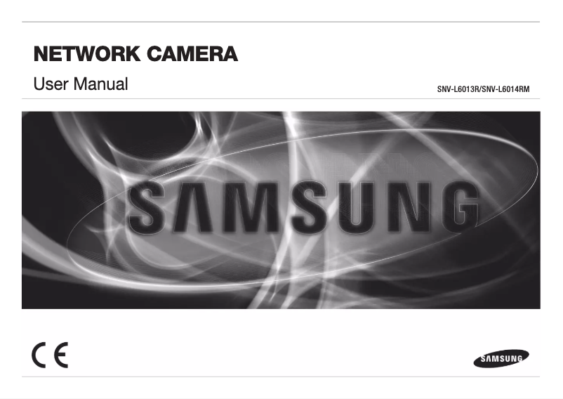 First page image of the manual for SNV-L6013R