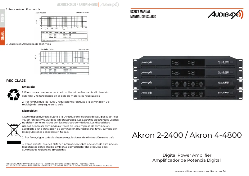 First page image of the manual for Akron 2-2400