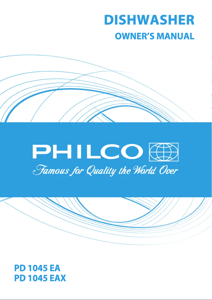 Page 1 of the manual User Manual Philco PD 1045 EA