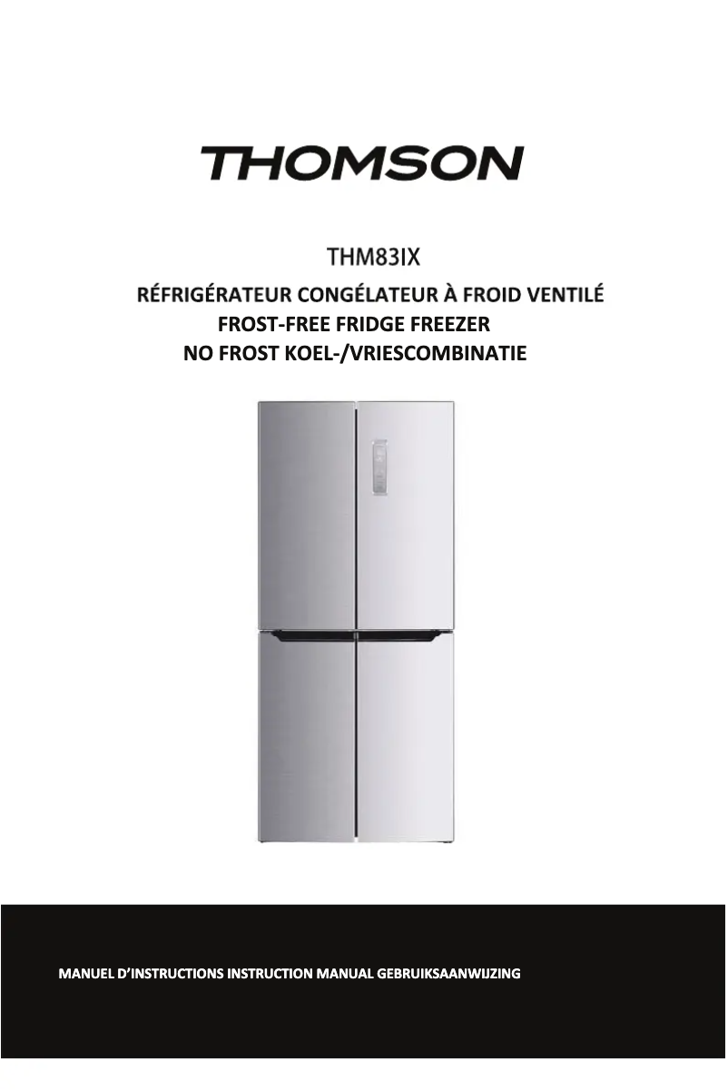 Page 1 of the manual User Manual Thomson THM83IX