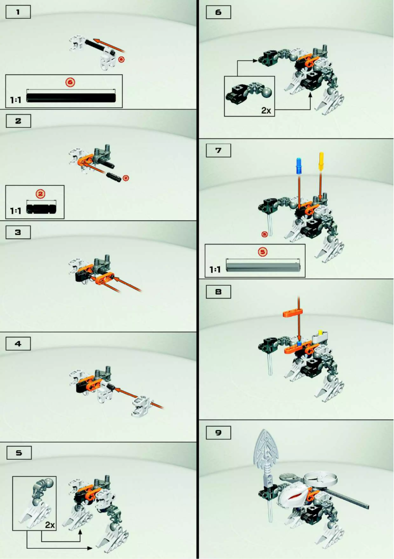 Page 1 of the manual User Manual Lego Bionicle 4870