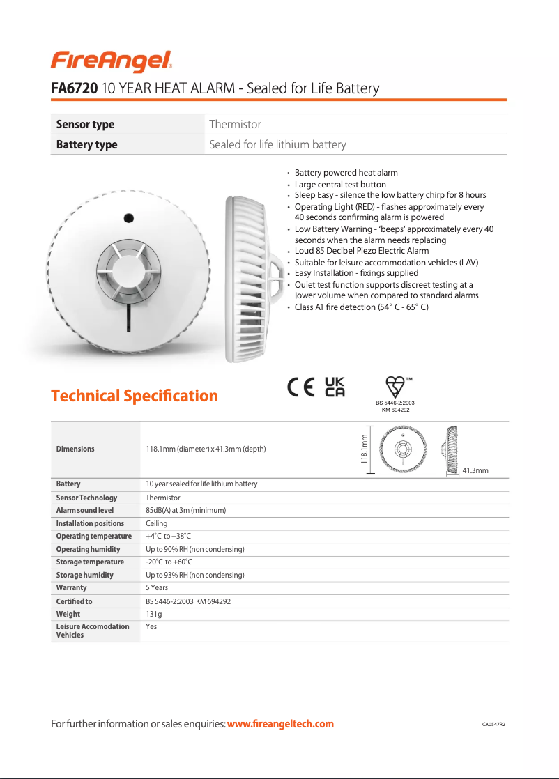 First page image of the manual for FA6720