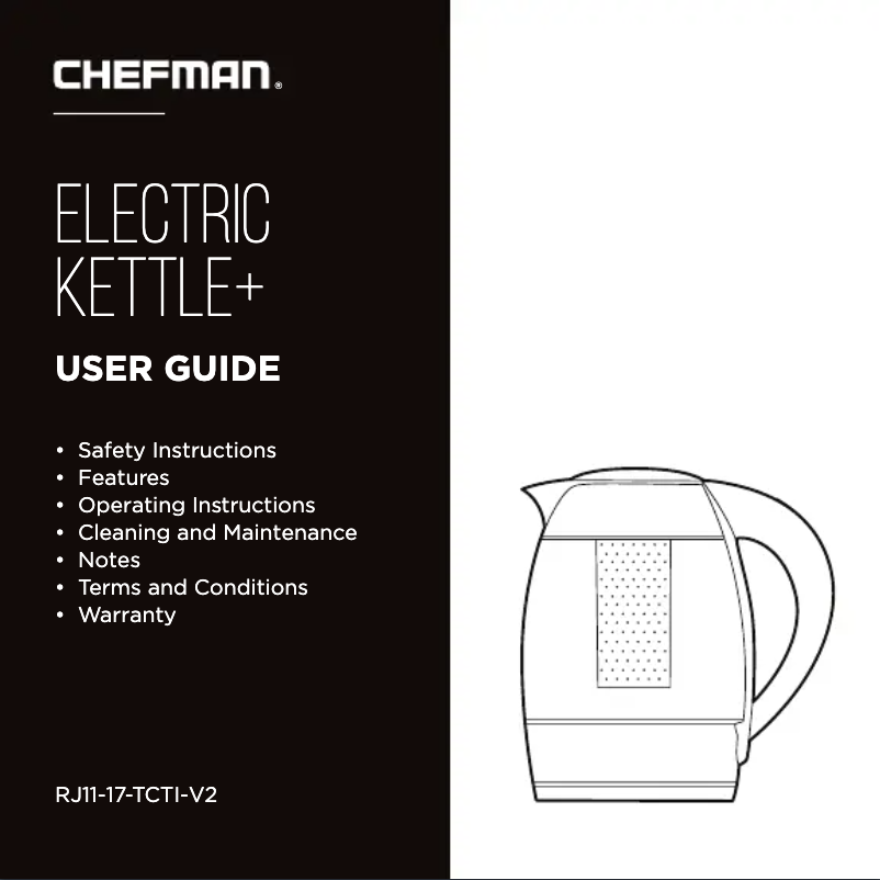 First page image of the manual for RJ11-17-TCTI-V2