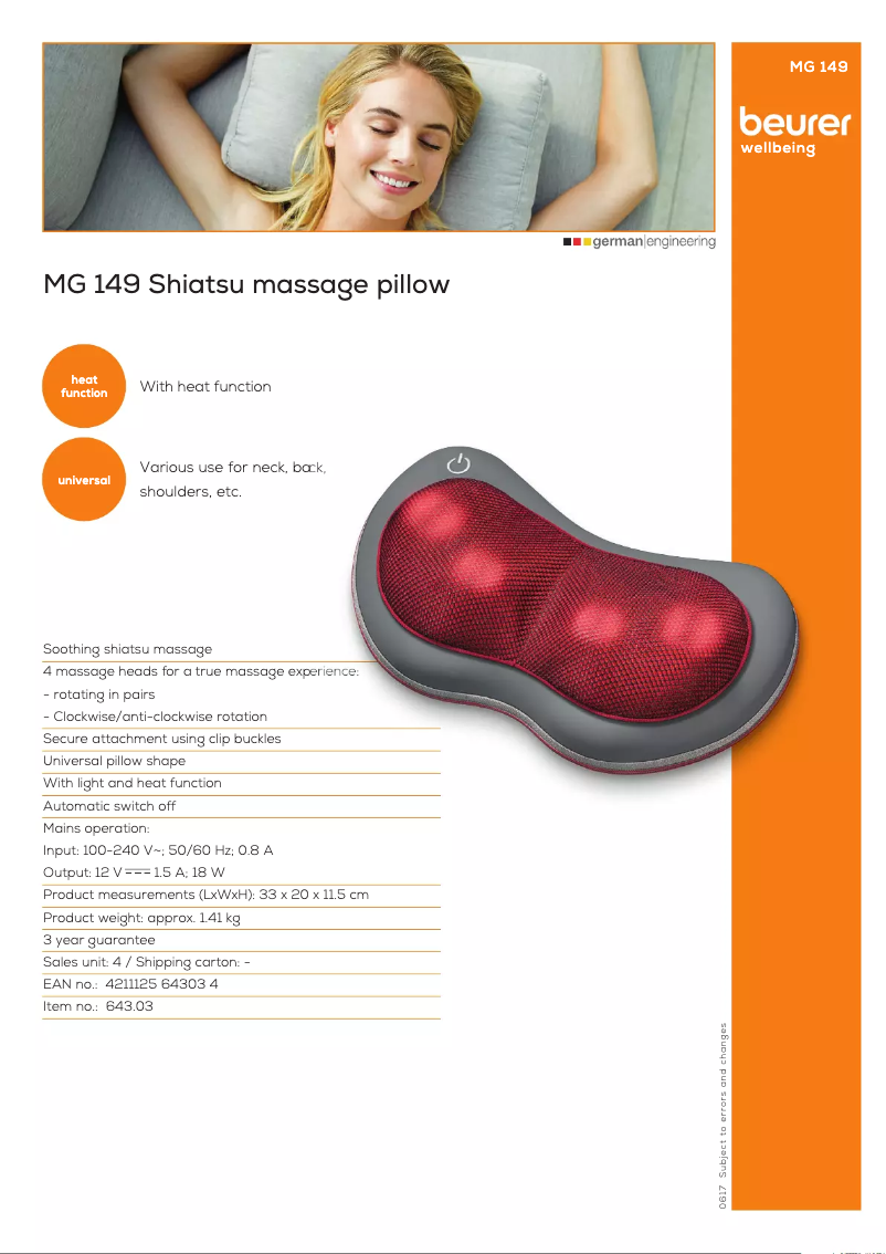 First page image of the manual for MG 149