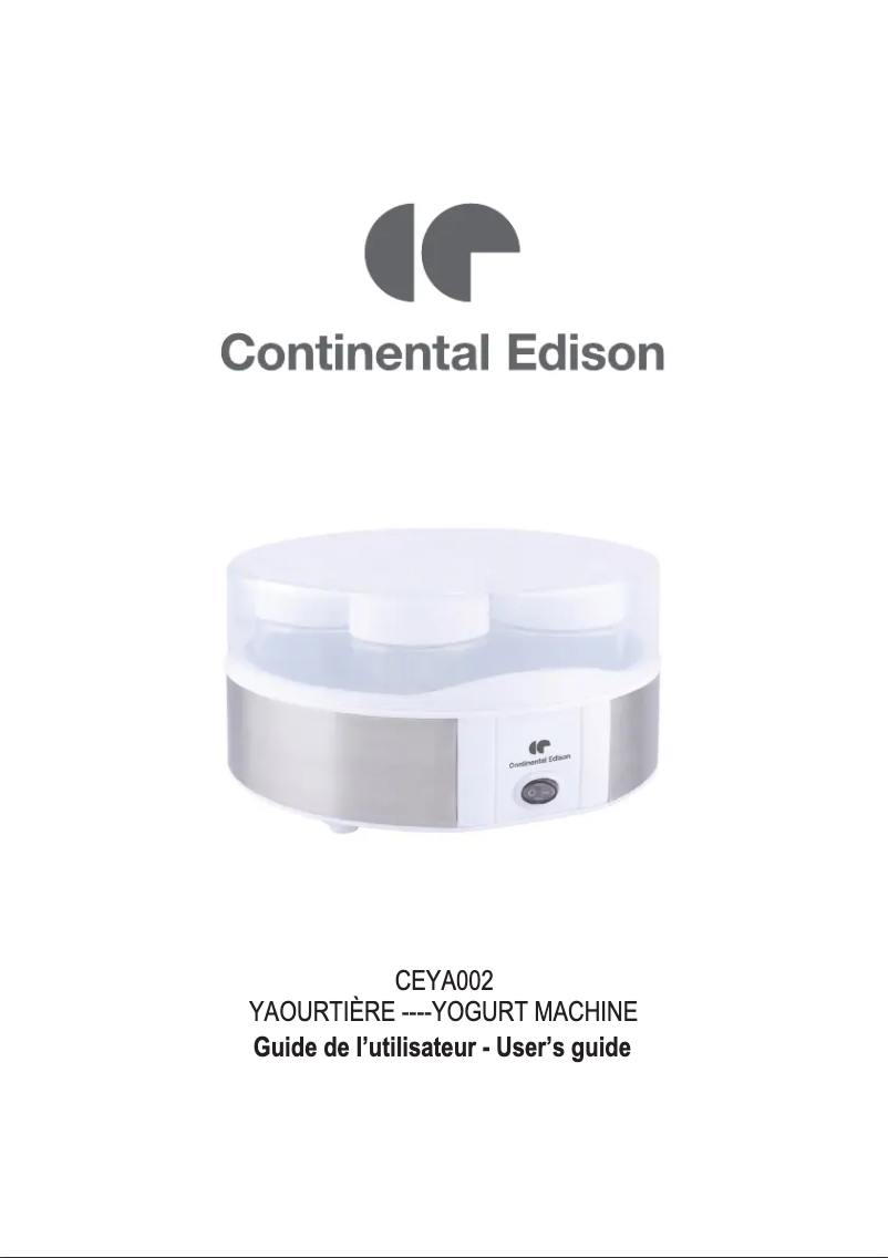 First page image of the manual for CEYA002