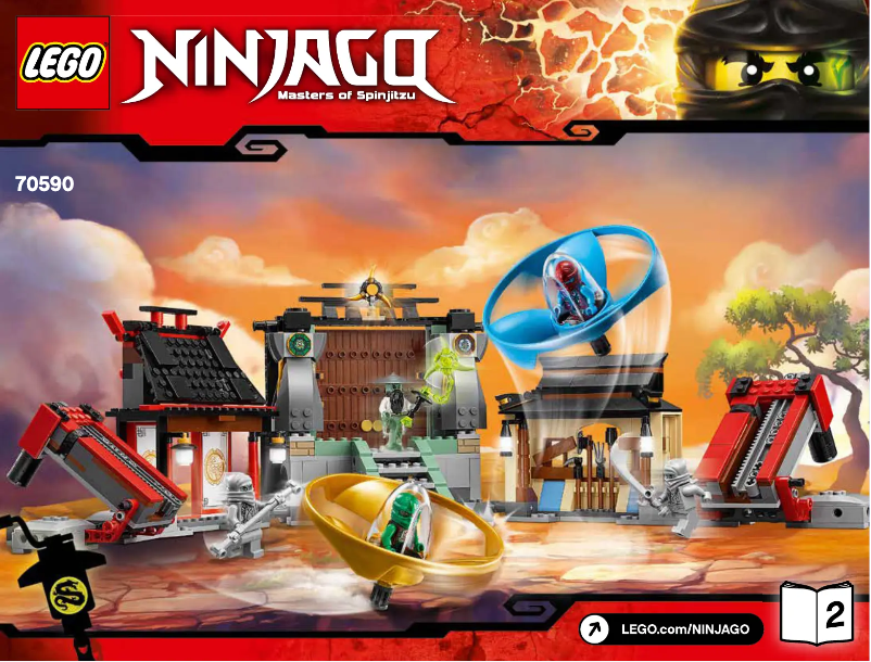 First page image of the manual for Ninjago 70590