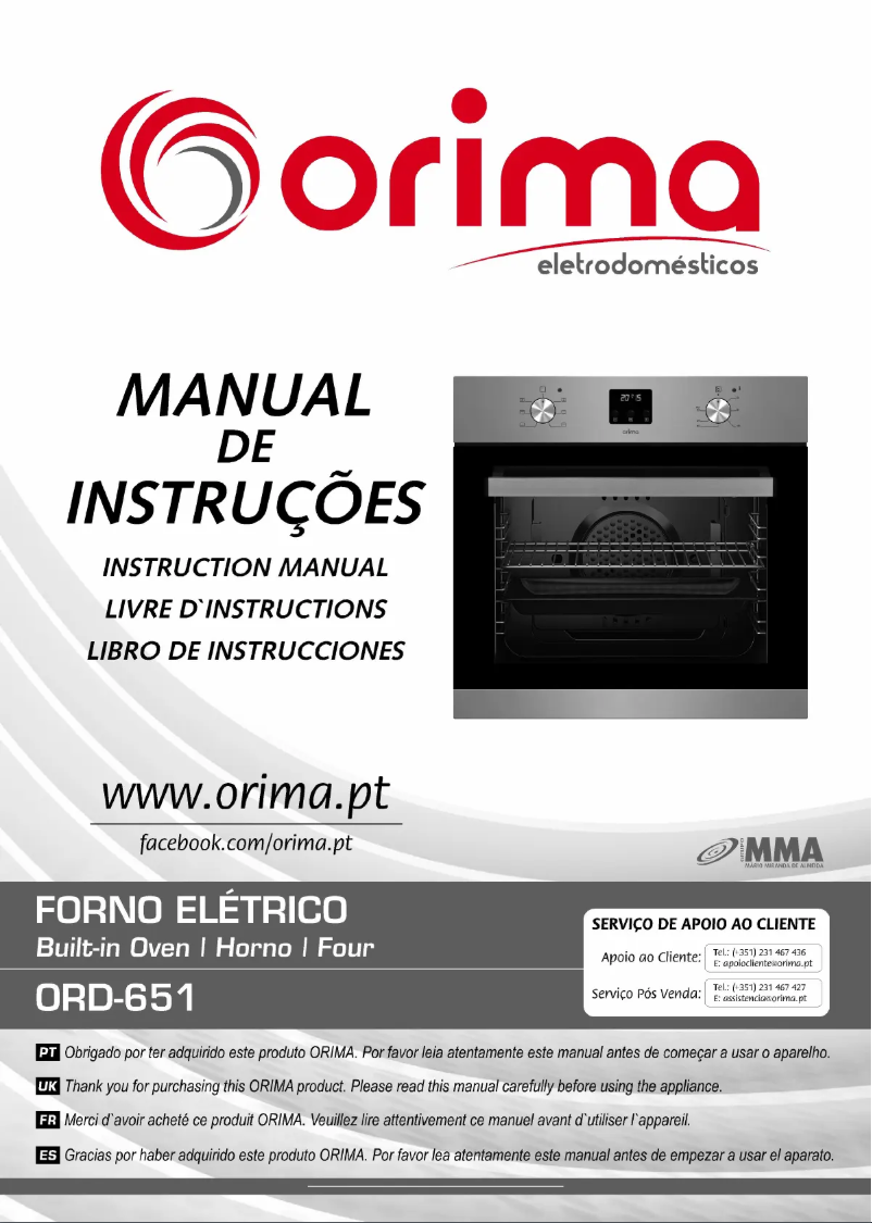 Page 1 of the manual User Manual Orima ORD 651