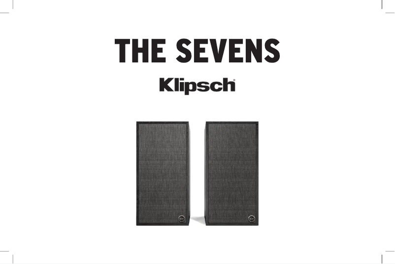 Page 1 of the manual User Manual Klipsch The Sevens