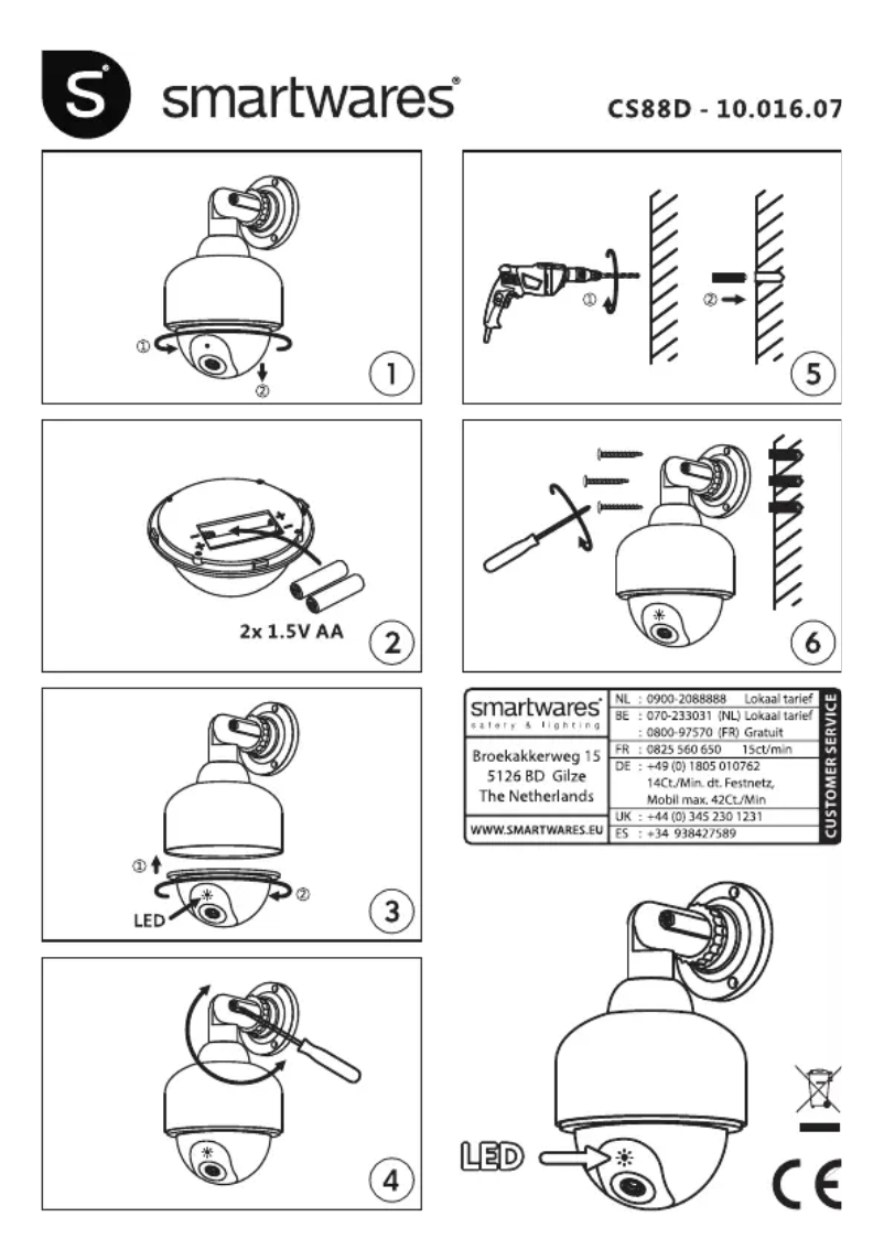 Page 1 of the manual Instruction Manual Smartwares CS88D