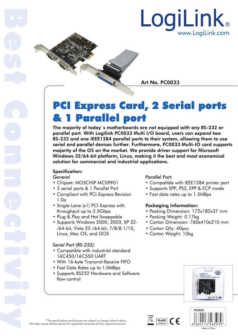 Image de la première page du manuel de l'appareil PC0033