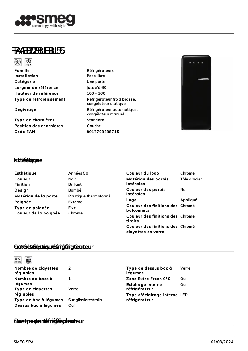 First page image of the manual for FAB28LBL5
