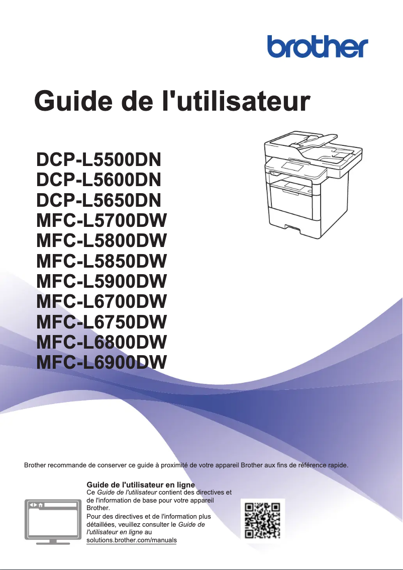 Page 1 of the manual User Manual Brother MFC-L5900DW