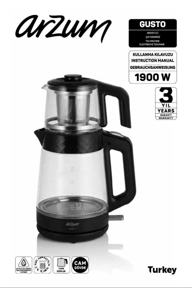 First page image of the manual for AR3101