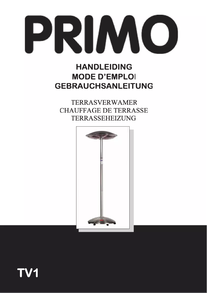 Page 1 of the manual User Manual Primo TV1