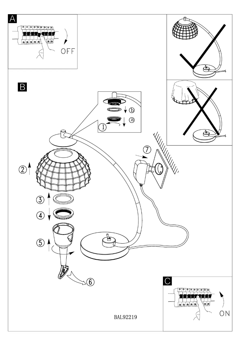 Page 1 of the manual User Manual Eglo Frossini