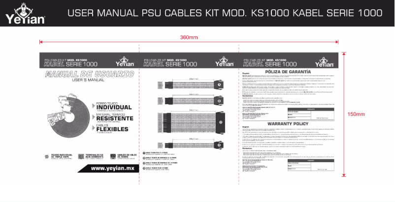 Page 1 of the manual User Manual Yeyian KS1000A