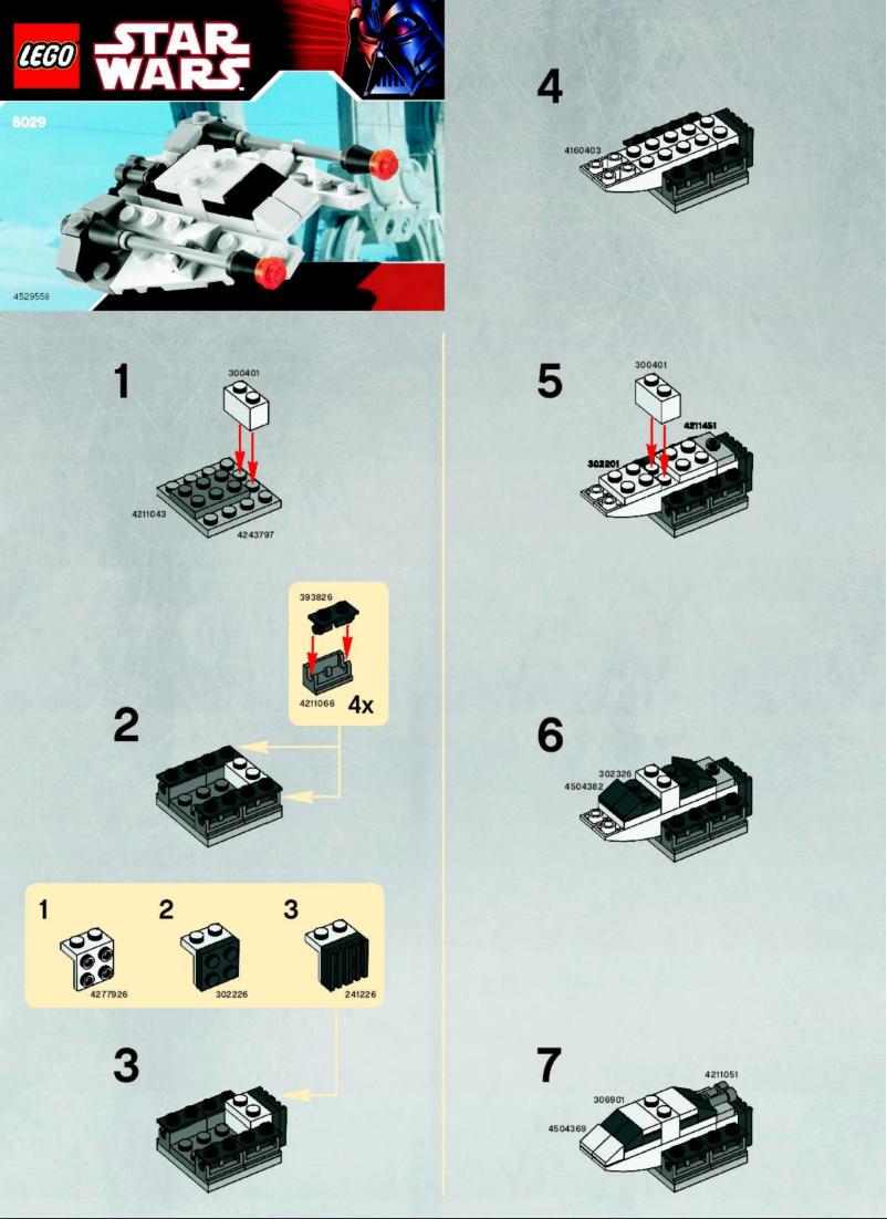 Page 1 of the manual User Manual Lego Mini Snowspeeder