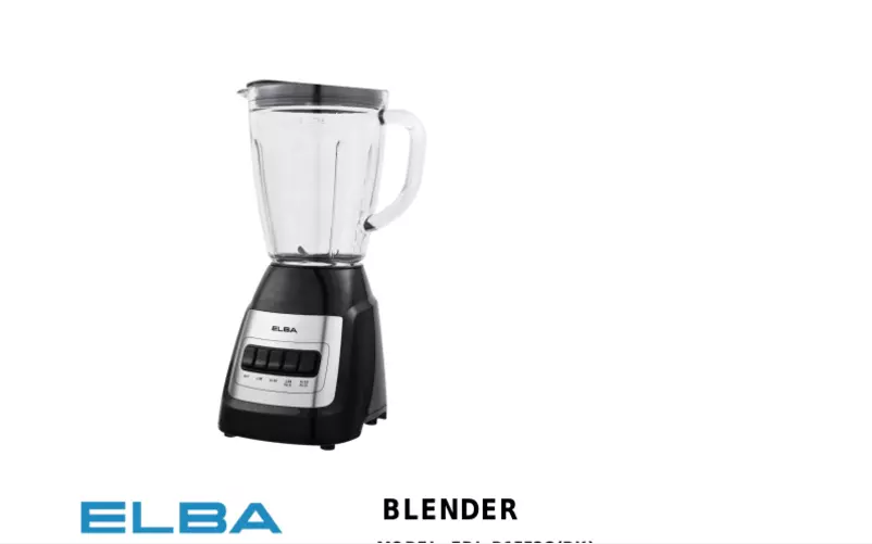 First page image of the manual for EBL-D1552G(BK)