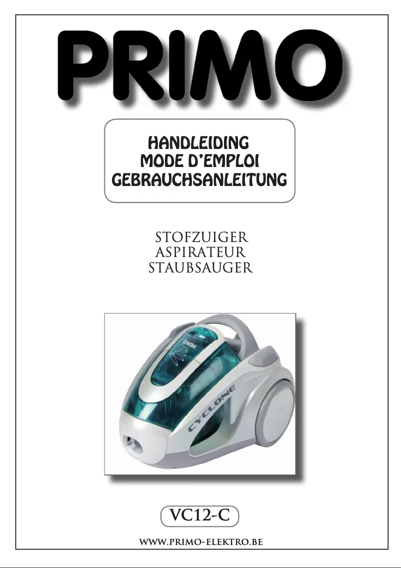 First page image of the manual for VC12