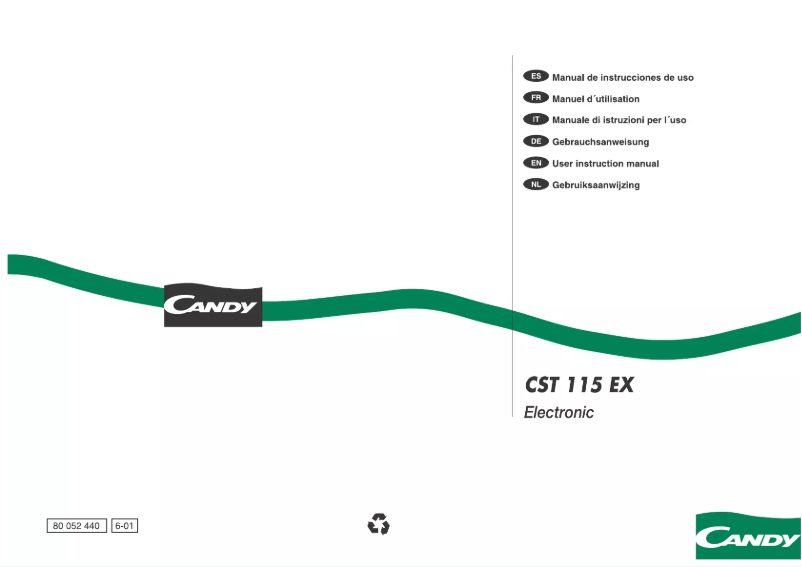 First page image of the manual for CST 115 ex