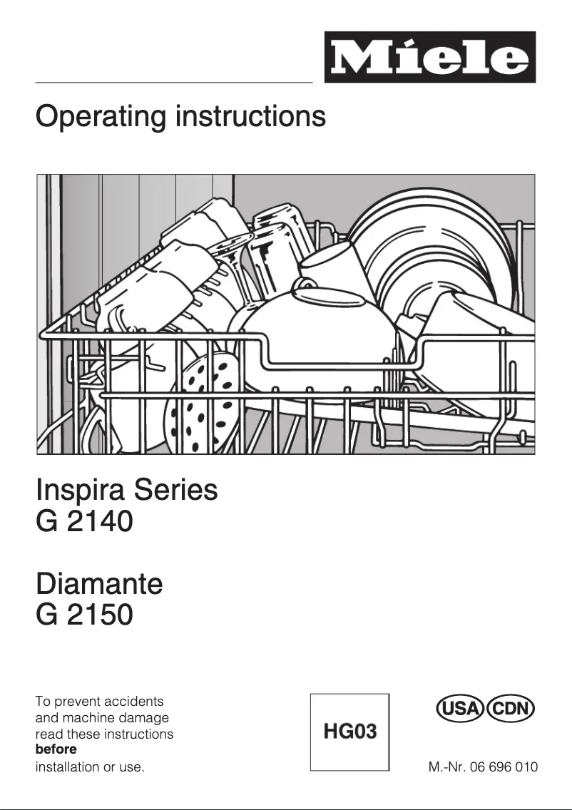 First page image of the manual for G 2140