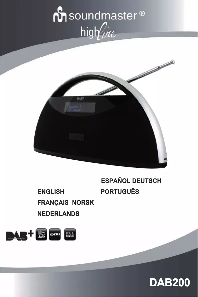 Page 1 of the manual User Manual Soundmaster DAB200