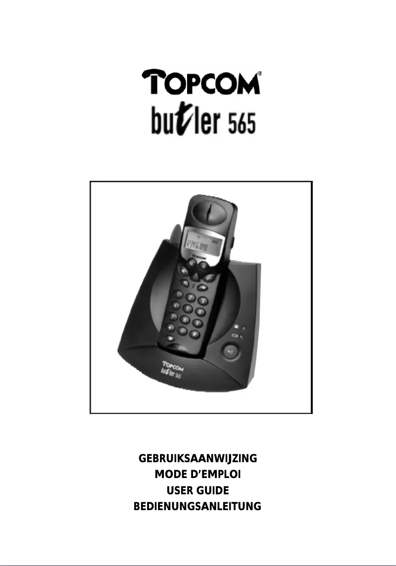 First page image of the manual for Butler 565