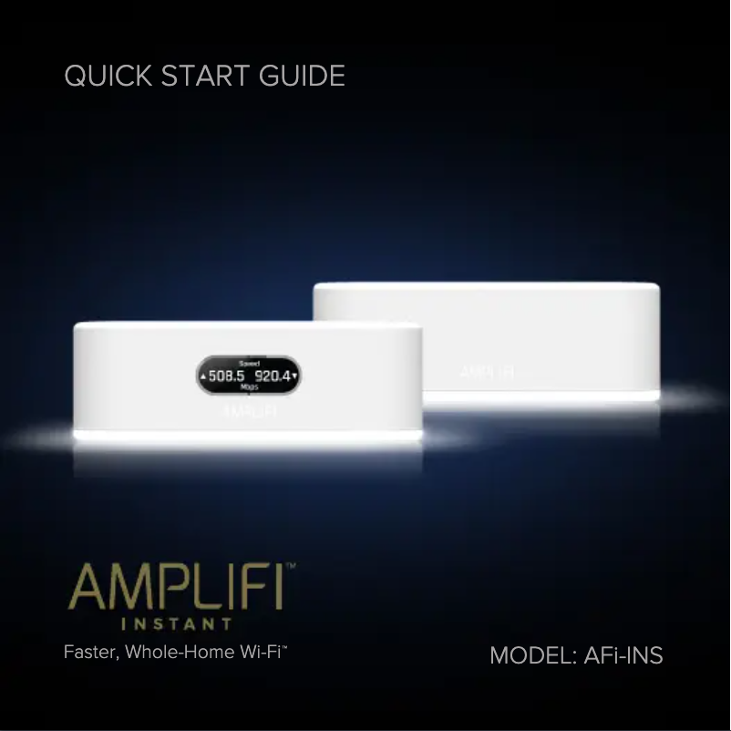 First page image of the manual for AmpliFi Instant Router