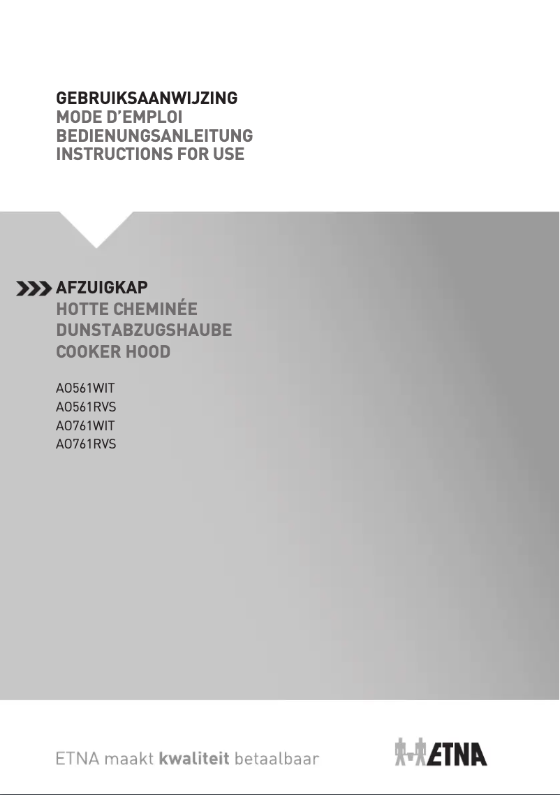 Page 1 of the manual User Manual Etna AO761RVS