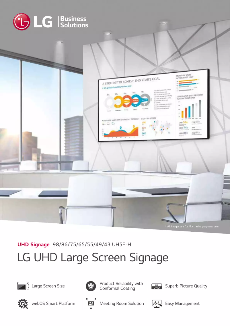 First page image of the manual for 49UH5F