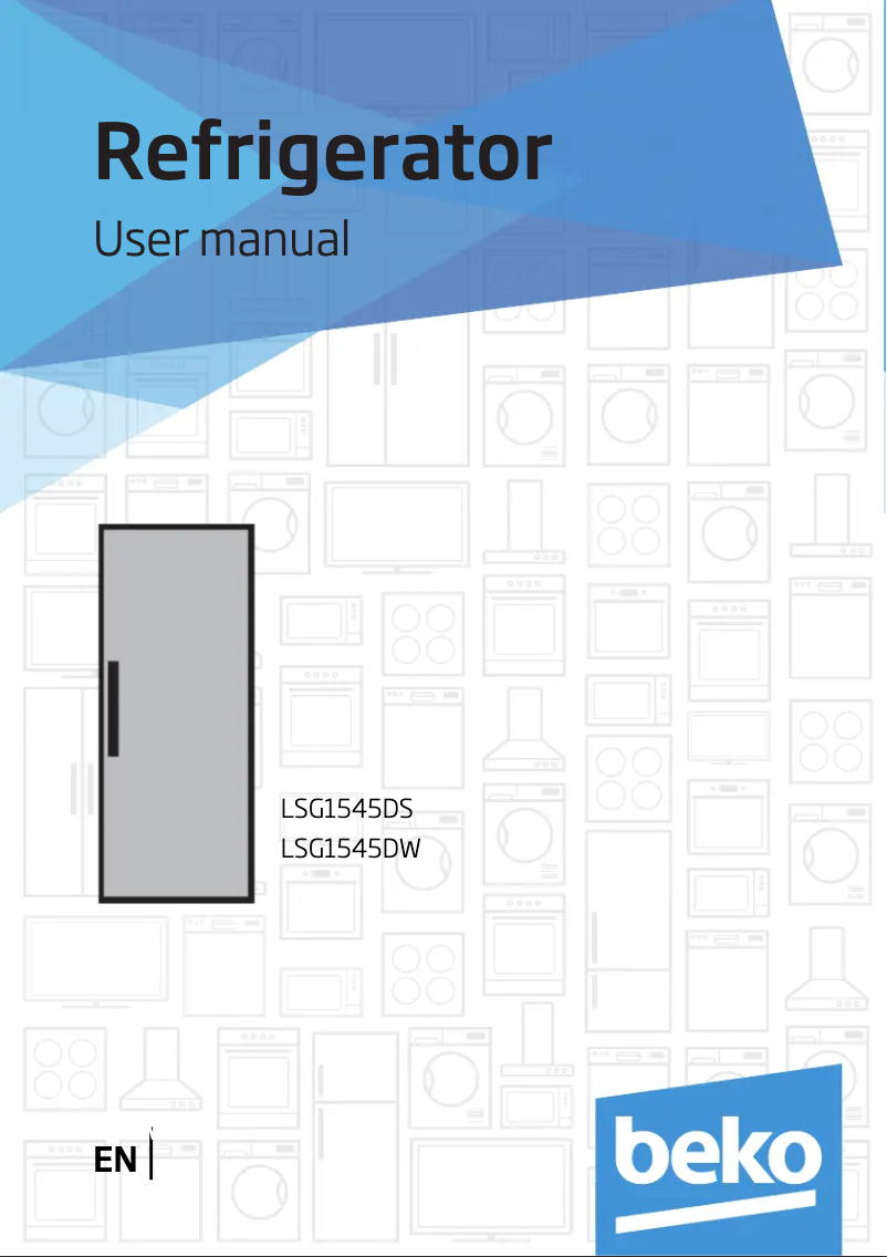 Page 1 of the manual User Manual Beko LXSP1545DS