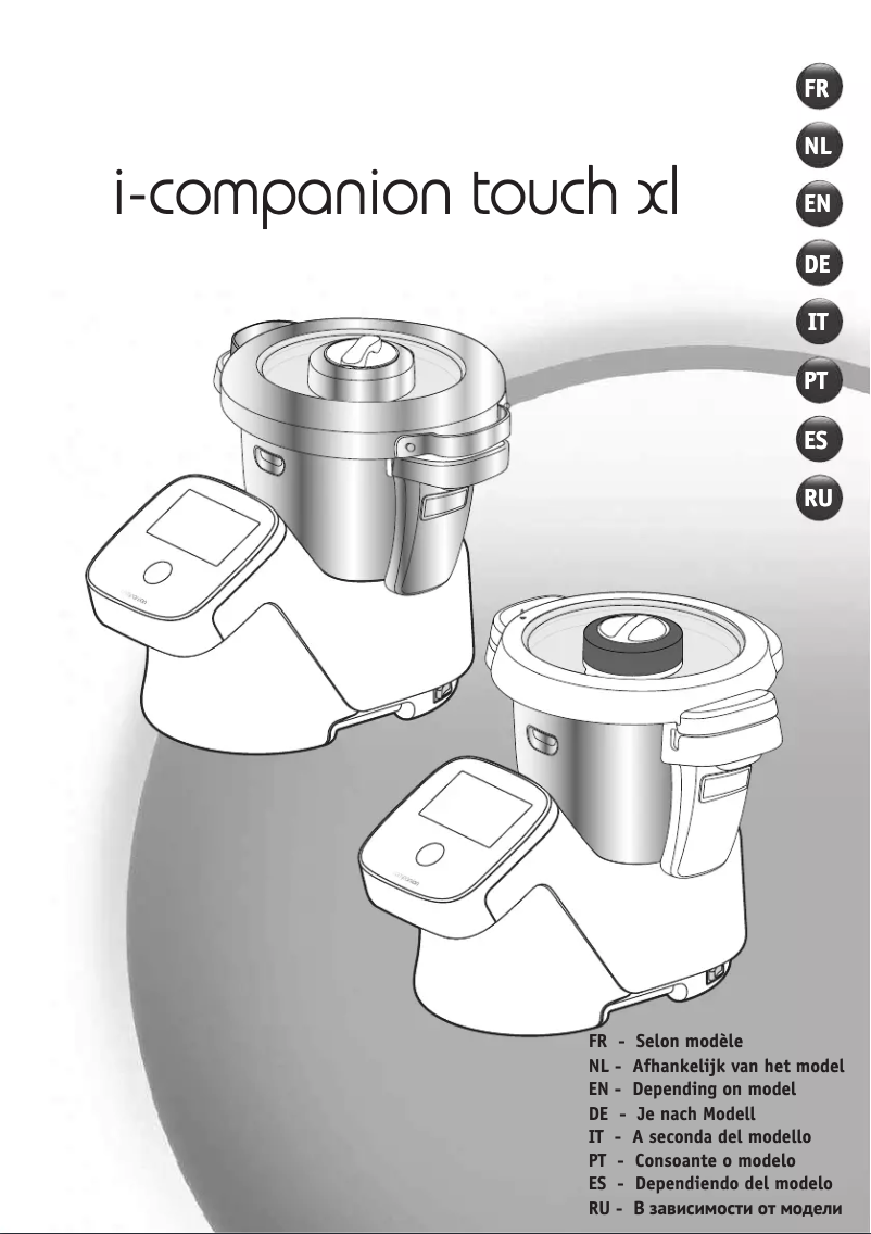 Page 1 of the manual User Manual Moulinex i-Companion Touch XL HF935E
