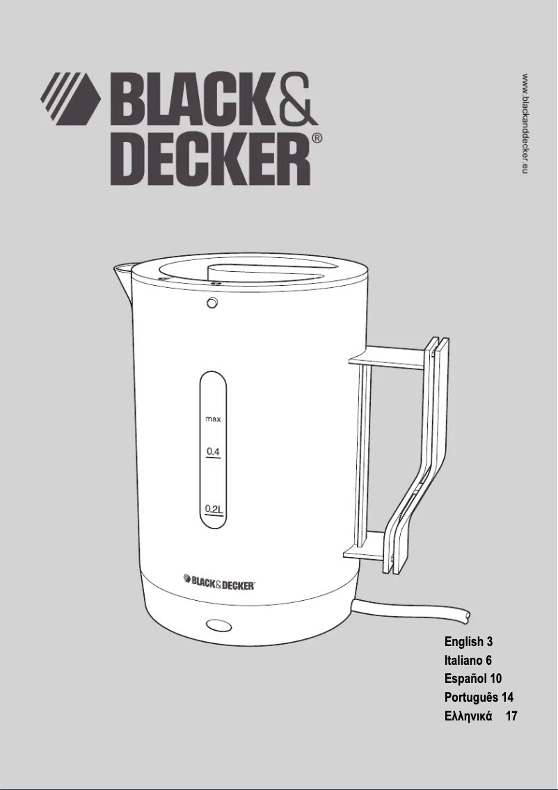 Page 1 of the manual User Manual Black & Decker DC55