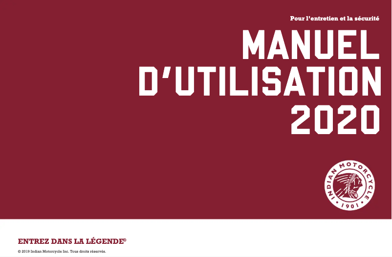 First page image of the manual for Chieftain Elite (2020)