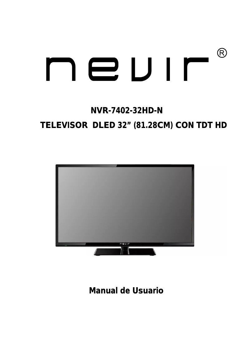Page 1 of the manual User Manual Nevir NVR-7402-32HD-N