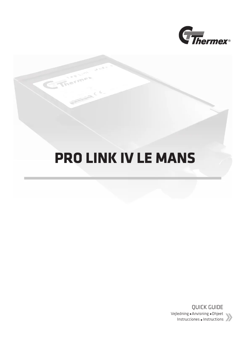 First page image of the manual for Pro Link