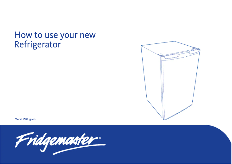 First page image of the manual for MUR49100