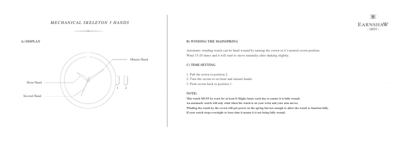 First page image of the manual for Lady Australis ES-8056-03