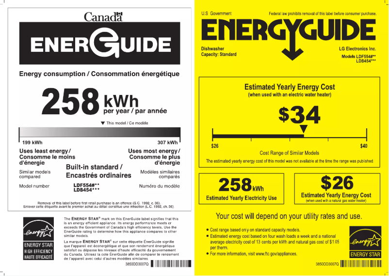 First page image of the manual for LDF5545SS