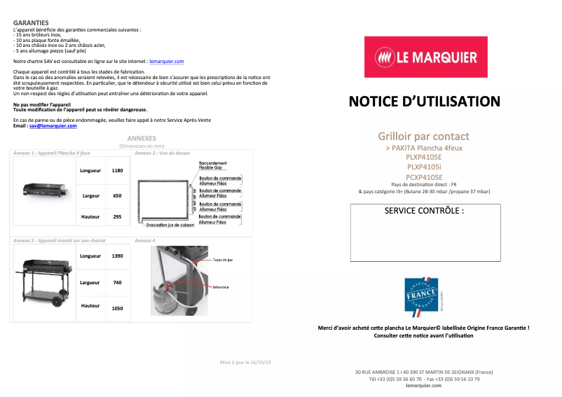 First page image of the manual for Pakita 4105