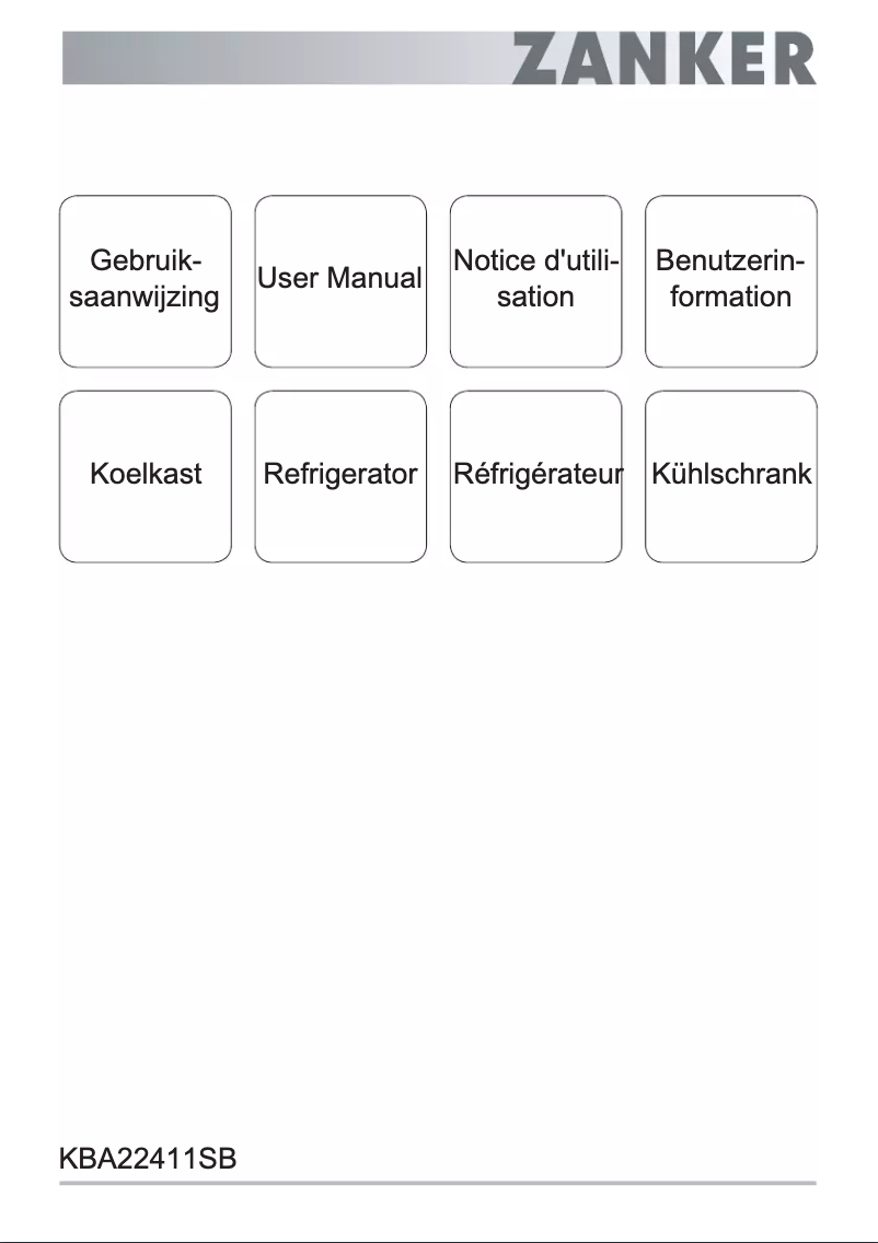 First page image of the manual for KBA22411SB