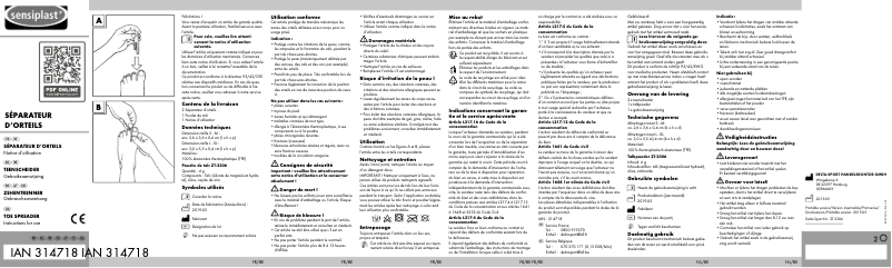 First page image of the manual for IAN 314718