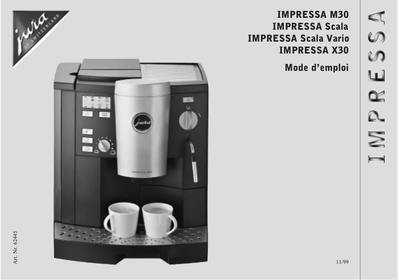 First page image of the manual for Impressa Scala Vario